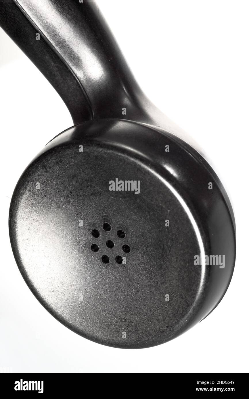 ricevitore telefonico, boccaglio, ricevitori telefonici Foto Stock