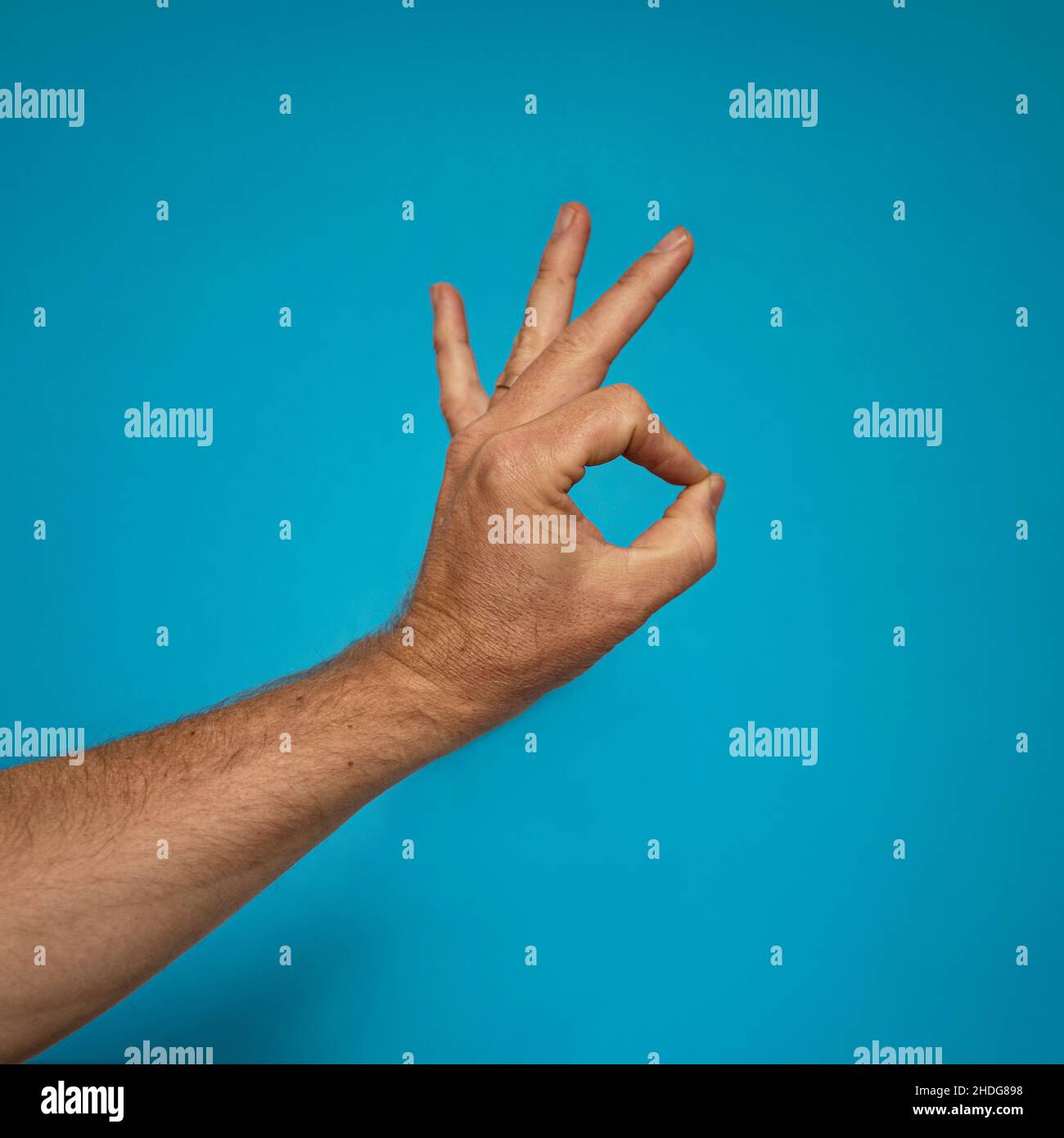 segno della mano, gesto, ok, segni della mano, gesti Foto Stock