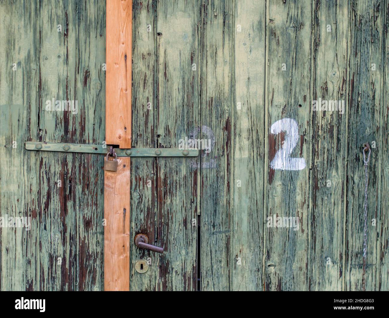 due capannoni di legno, due capannoni di legno Foto Stock