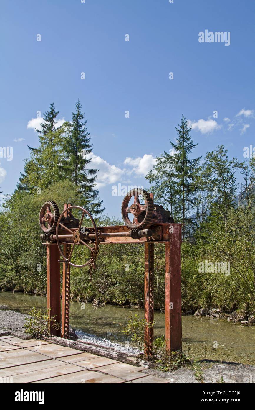 ingegneria storica, serratura del canale, serrature del canale Foto Stock