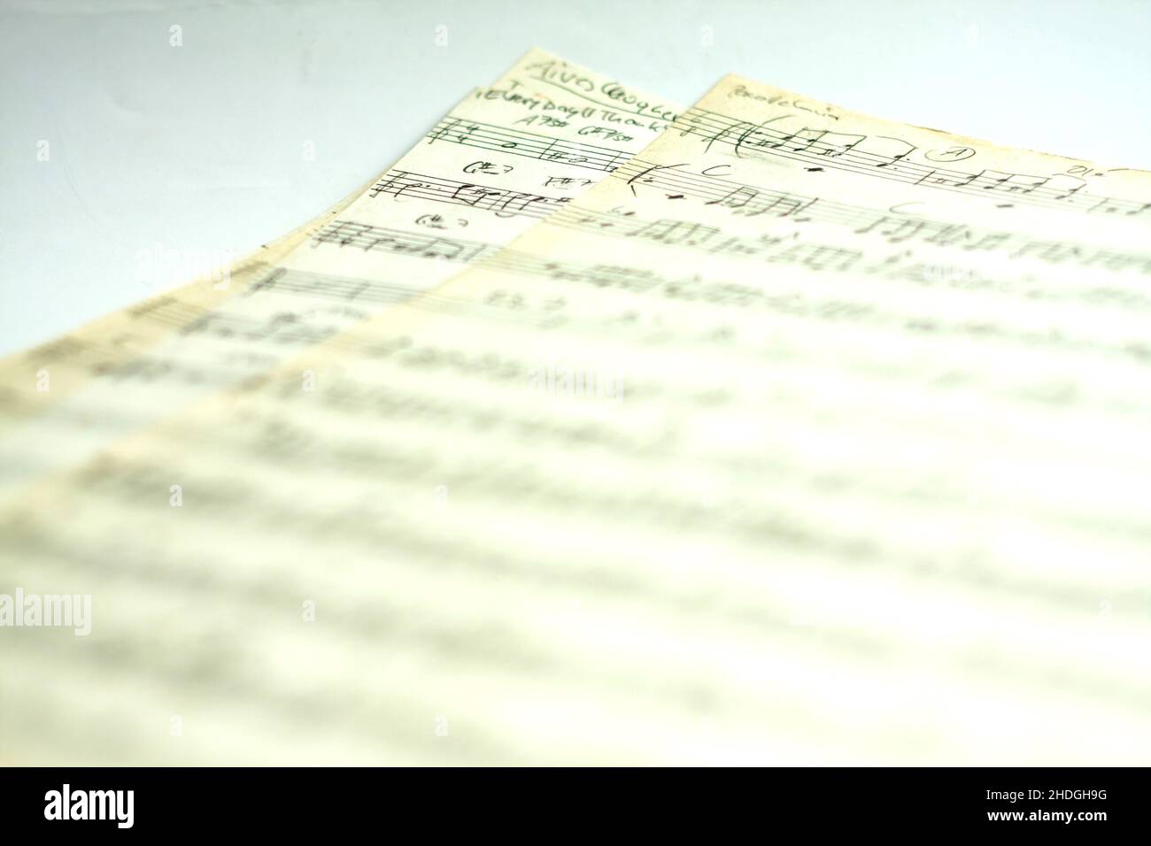 spartiti, musica, composizione, spartiti, musiche, composizioni Foto Stock