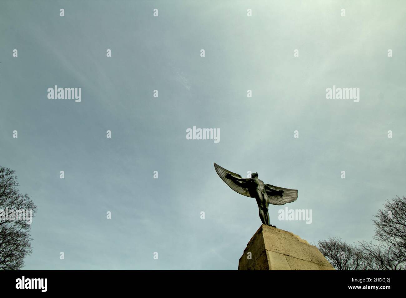 memorial, otto lilienthal, memoriali Foto Stock