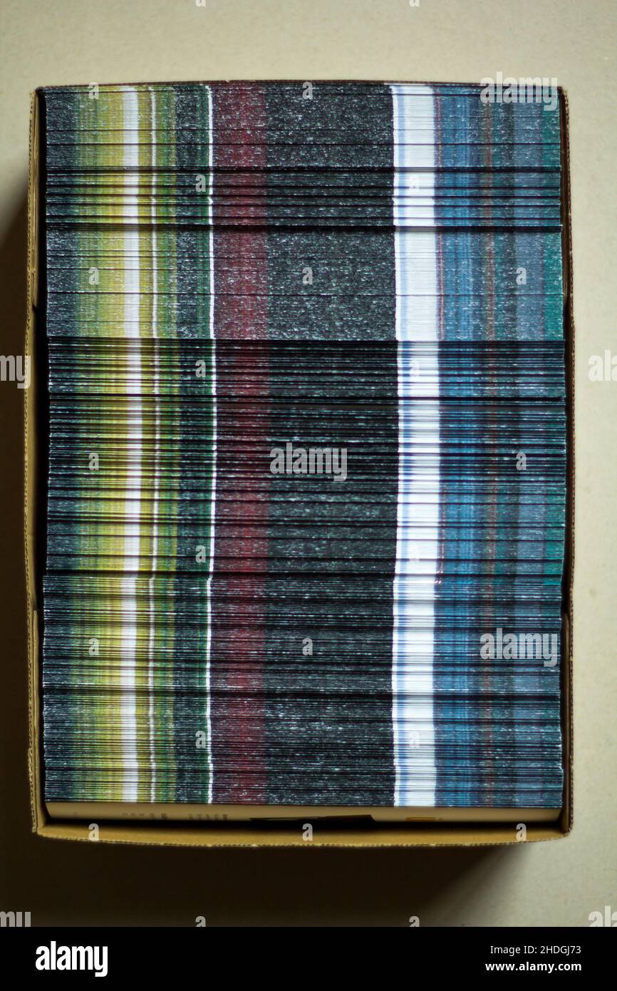 supporti stampati, volantini, supporti stampati, volantini Foto Stock