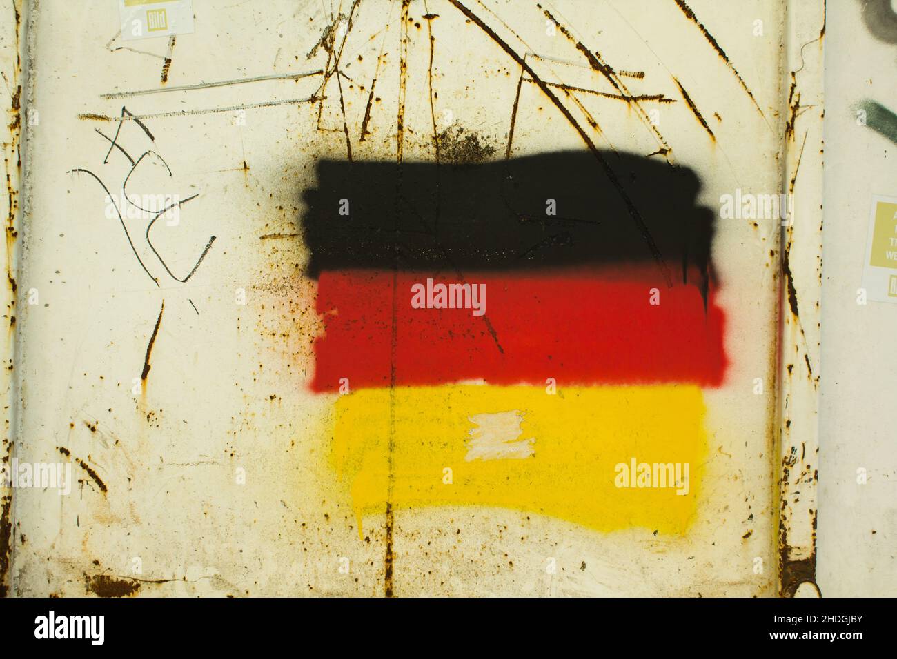 bandiera della germania, bandiera della germania Foto Stock