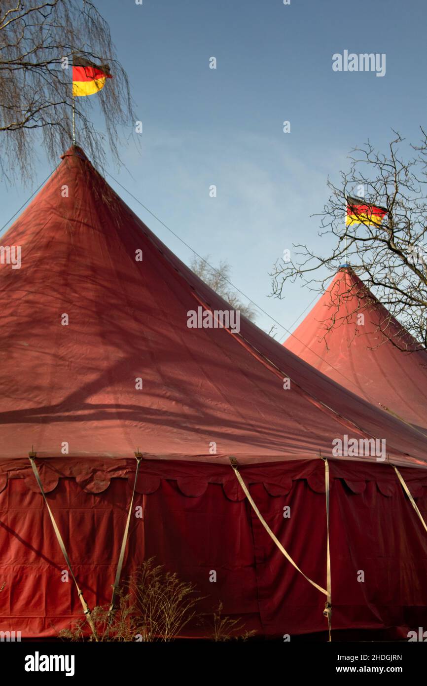circo, tenda circense, tende circensi Foto Stock