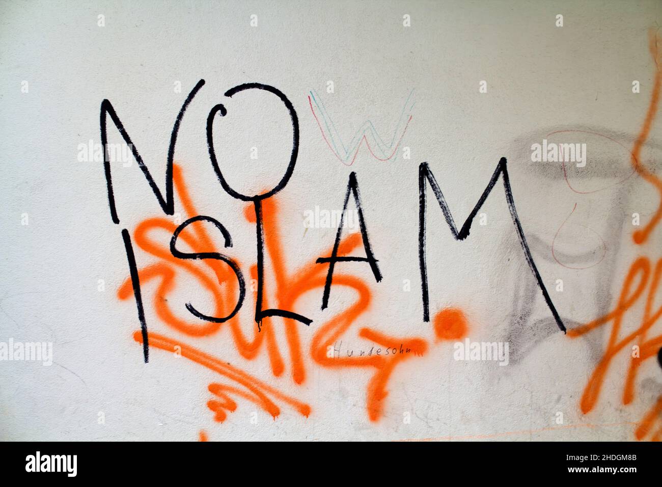 islamofobia, anti-musulmana Foto Stock
