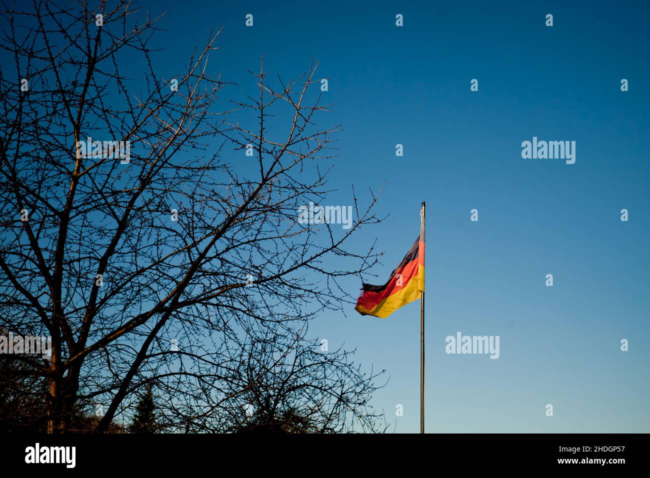 bandiera della germania, bandiera della germania Foto Stock