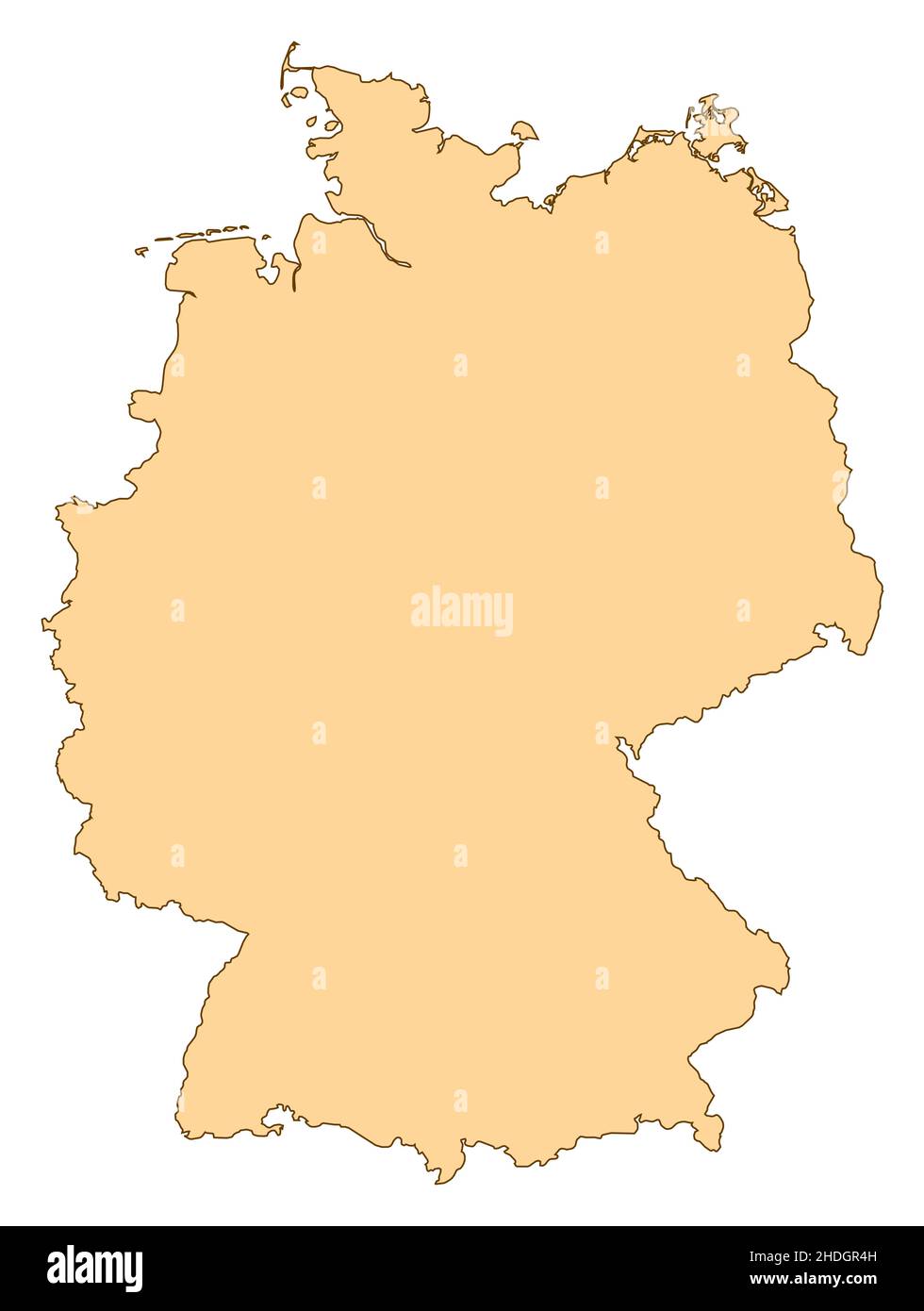 germania, contorni, germania mappa, germanies, contorni, mappe della germania Foto Stock