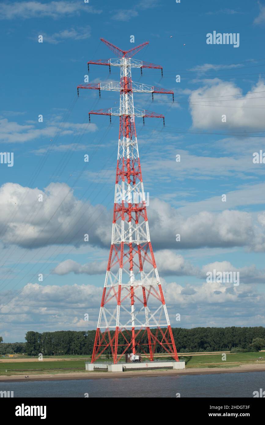 torre elettrica, montante, torri elettriche, montanti Foto Stock