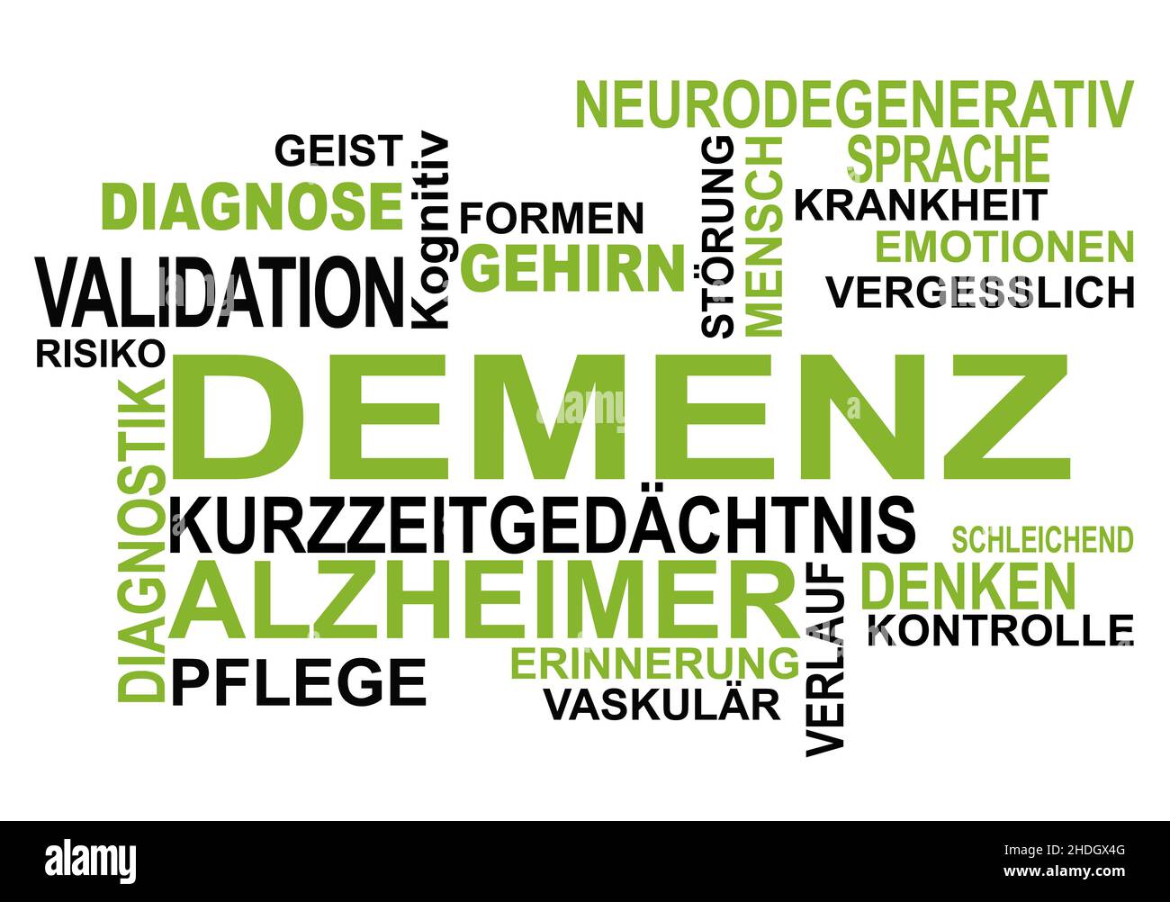 grafica, demenza, grafica, demenza Foto Stock