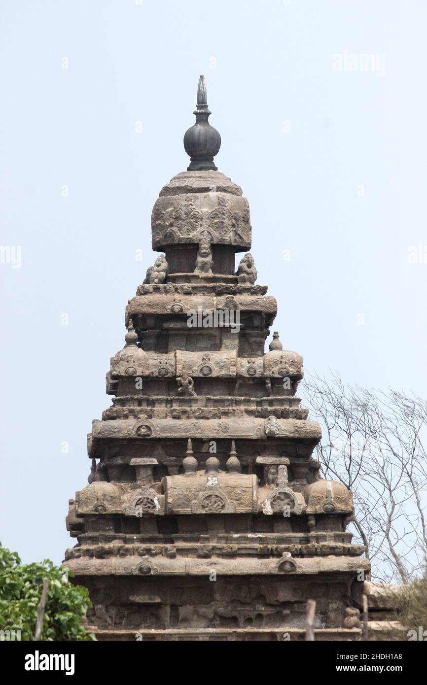 Chennai 39 km pietra miglio a Potheri Foto Stock