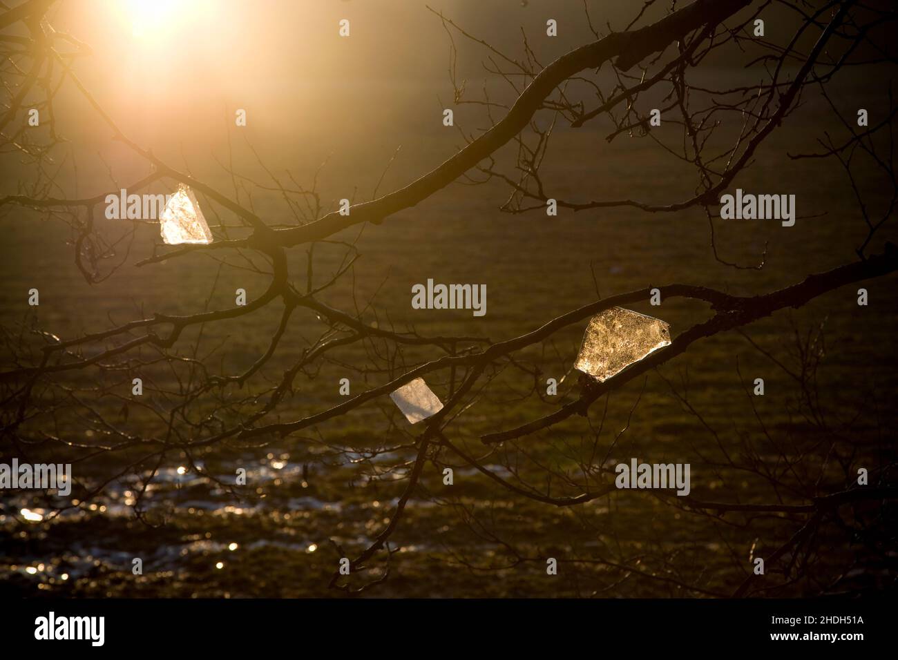 colori e forme, ghiaccio, arte naturale, colori e forme, ices Foto Stock