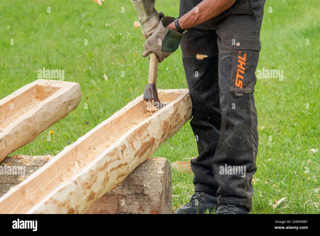 artigianato, lavorazione del legno, carpenteria, artigianato, carpentiere, carpentieri Foto Stock