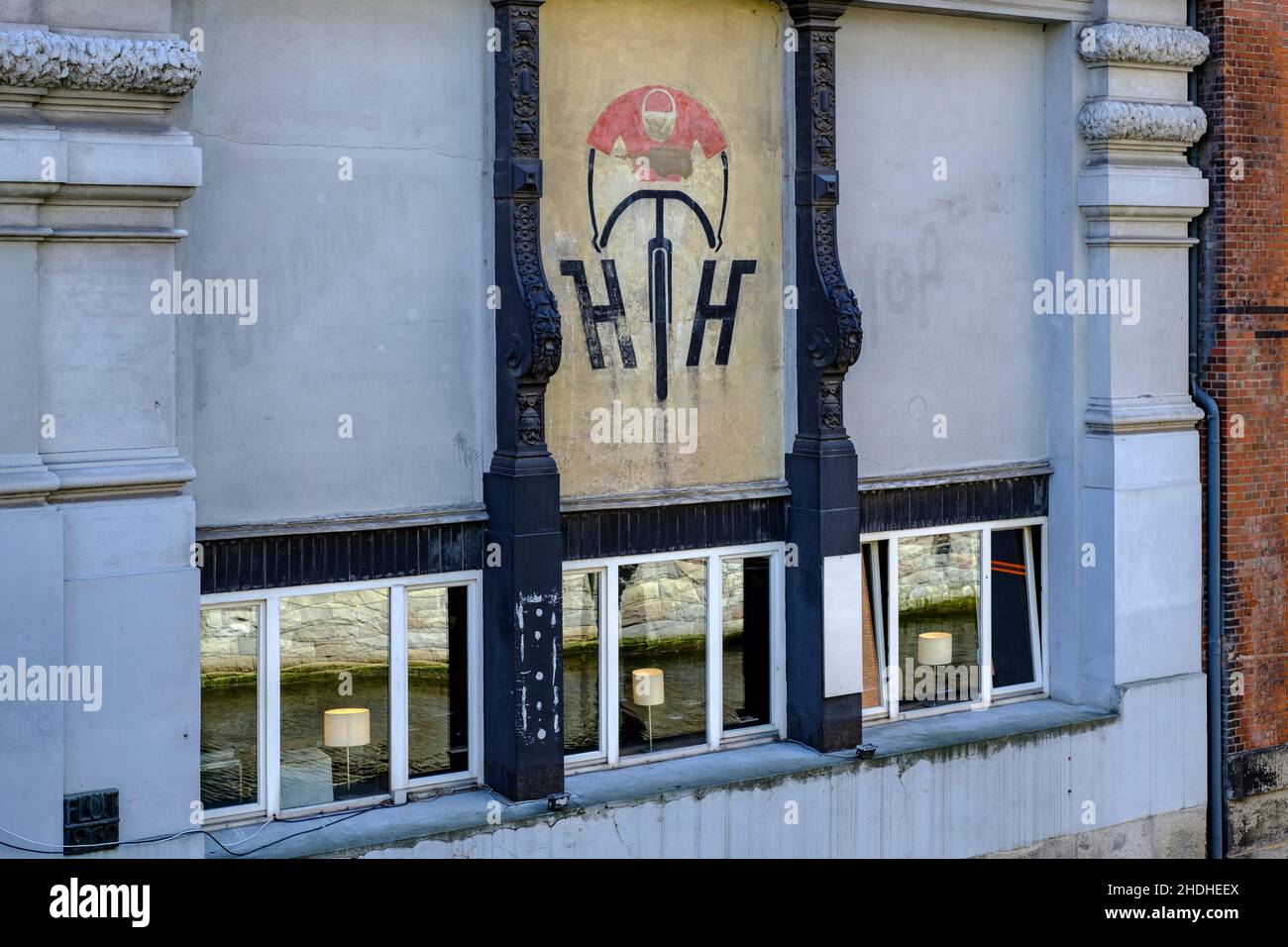 facciata, amburgo, facciate Foto Stock