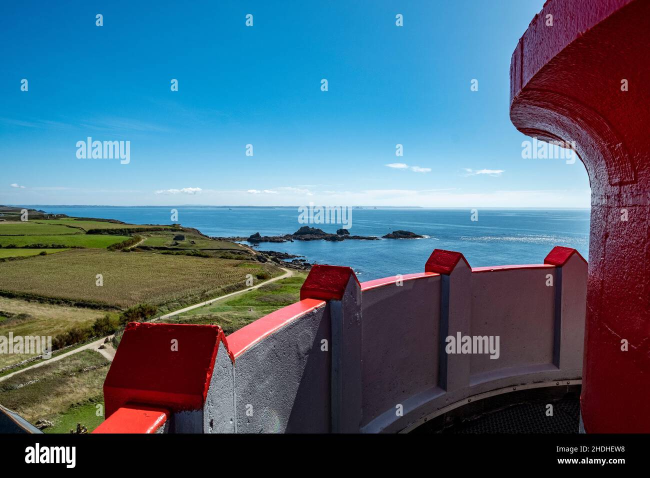 faro, vista, phare saint-mathieu, fari, viste Foto Stock