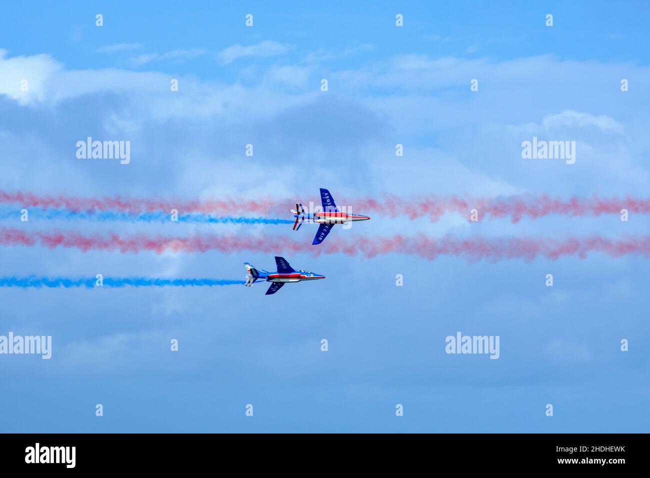 squadrone volante, spettacolo aereo, jetfighter, squadroni volanti, spettacoli aerei Foto Stock
