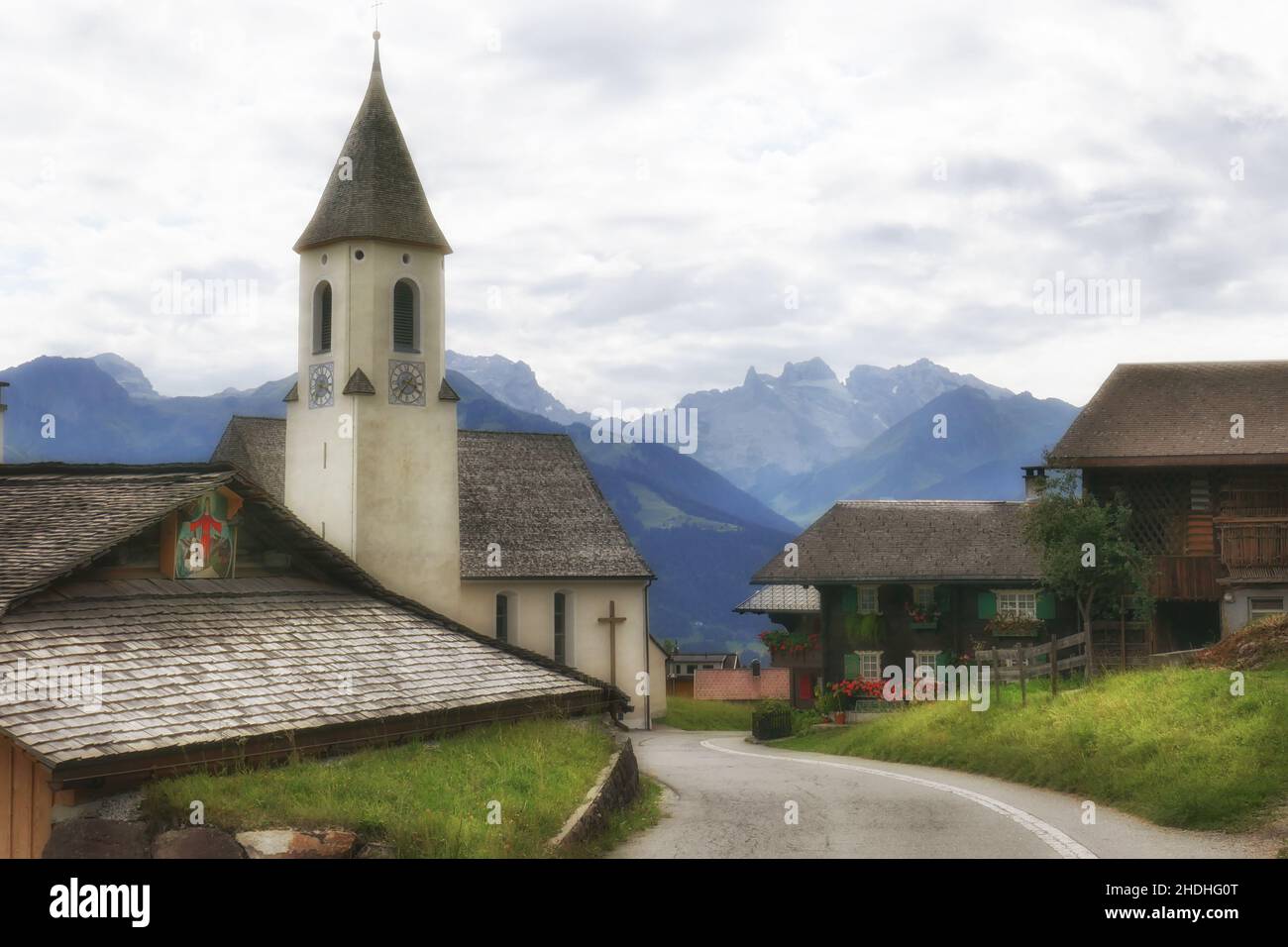 montafon, schruns, montafons Foto Stock