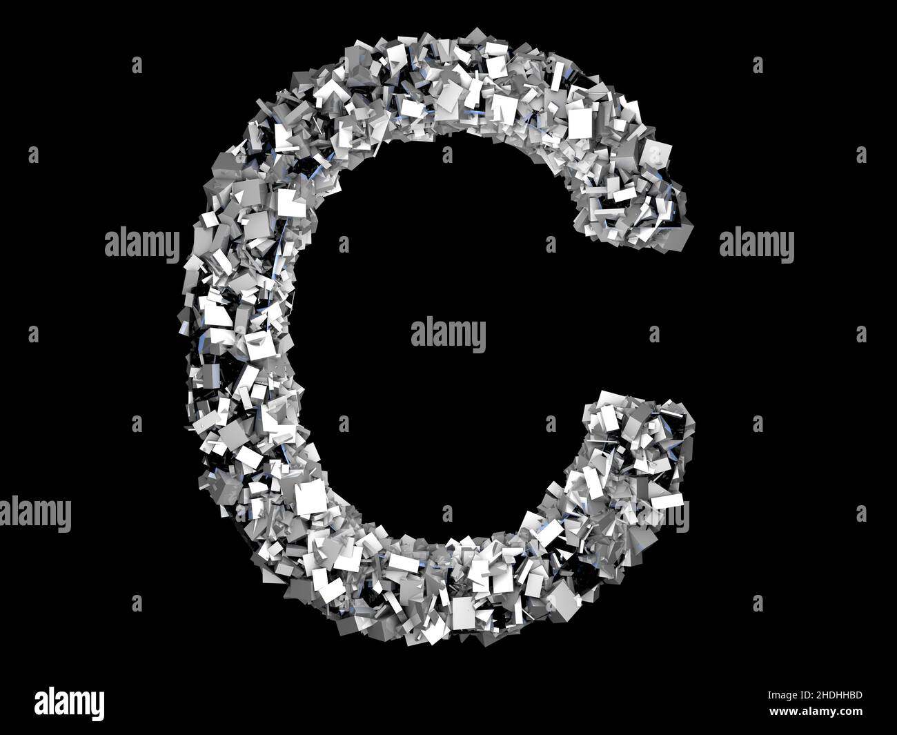 c, lettera cs Foto Stock