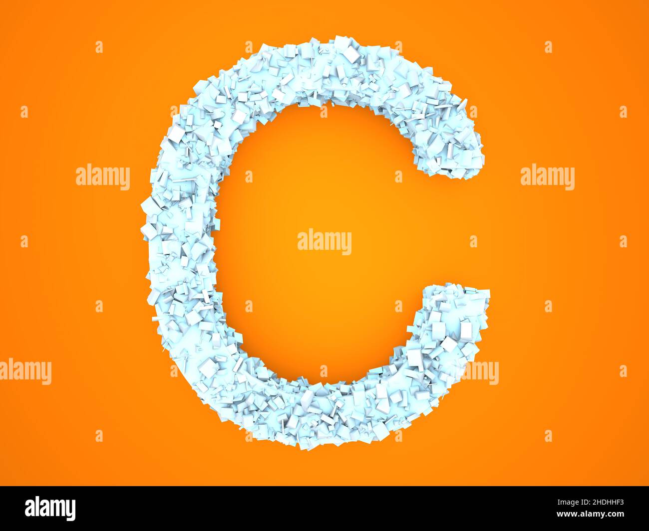 c, lettera cs Foto Stock