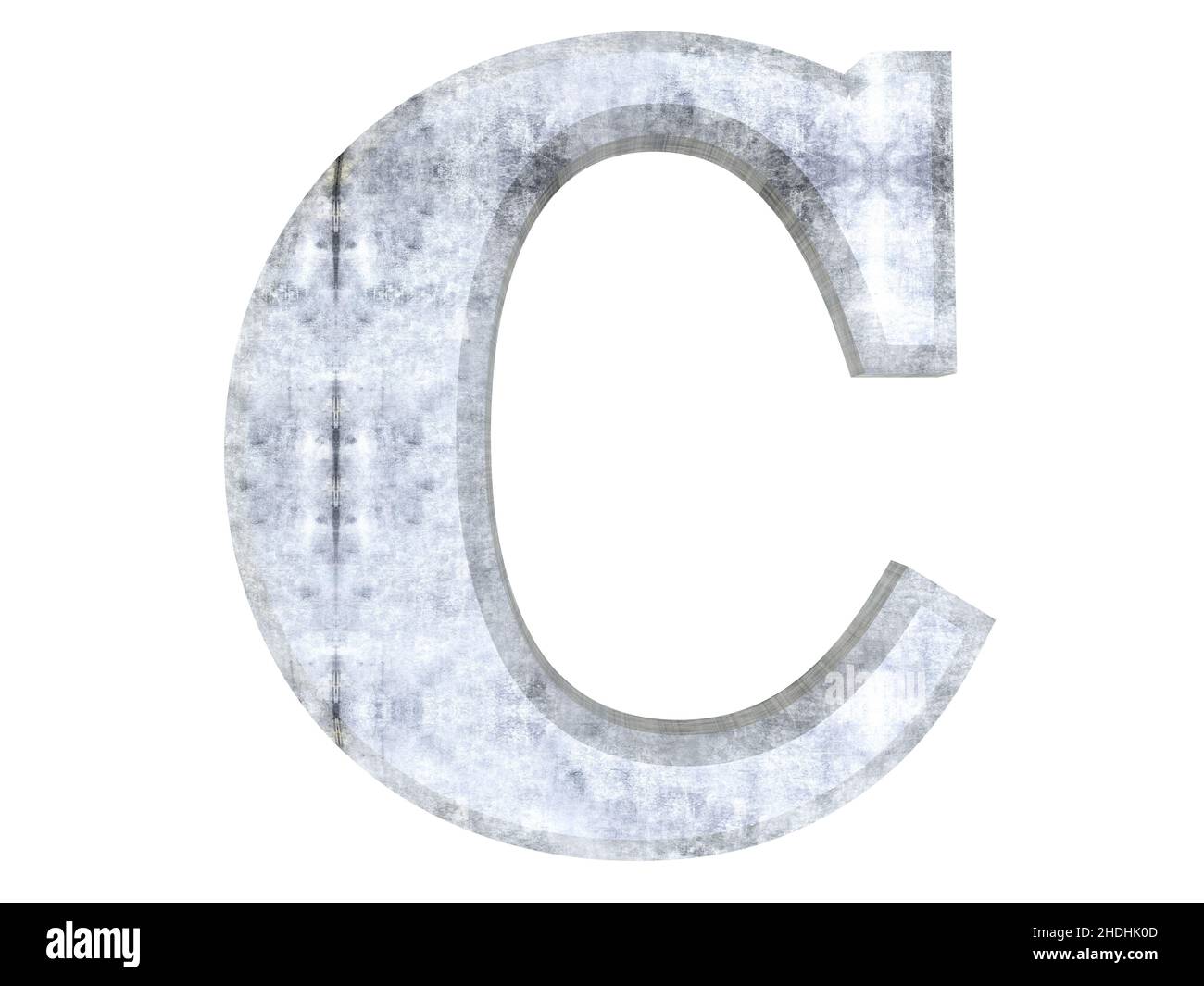 c, lettera cs Foto Stock