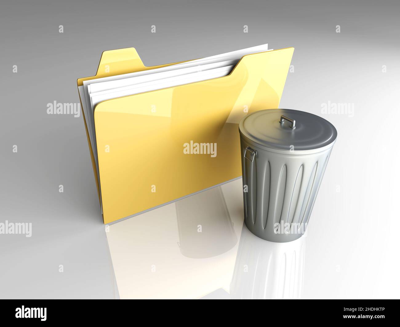cestino, cartella, cestelli, cartelle Foto Stock