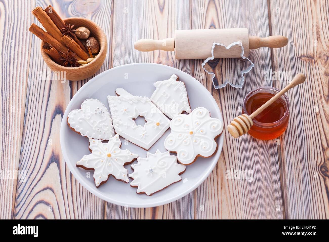 biscotti di natale, tagliafrolla, biscotto di natale, tagliafrolla Foto Stock