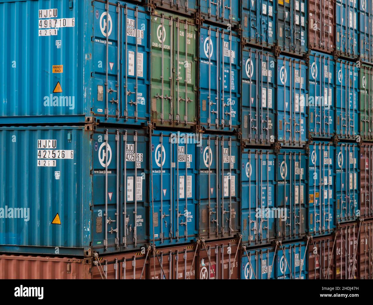 container di carico, trasporto merci, container di carico, trasporto merci, trasporto Foto Stock