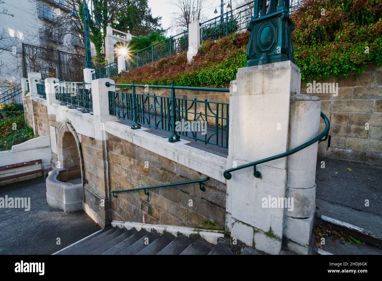 strudlhofstiege Foto Stock