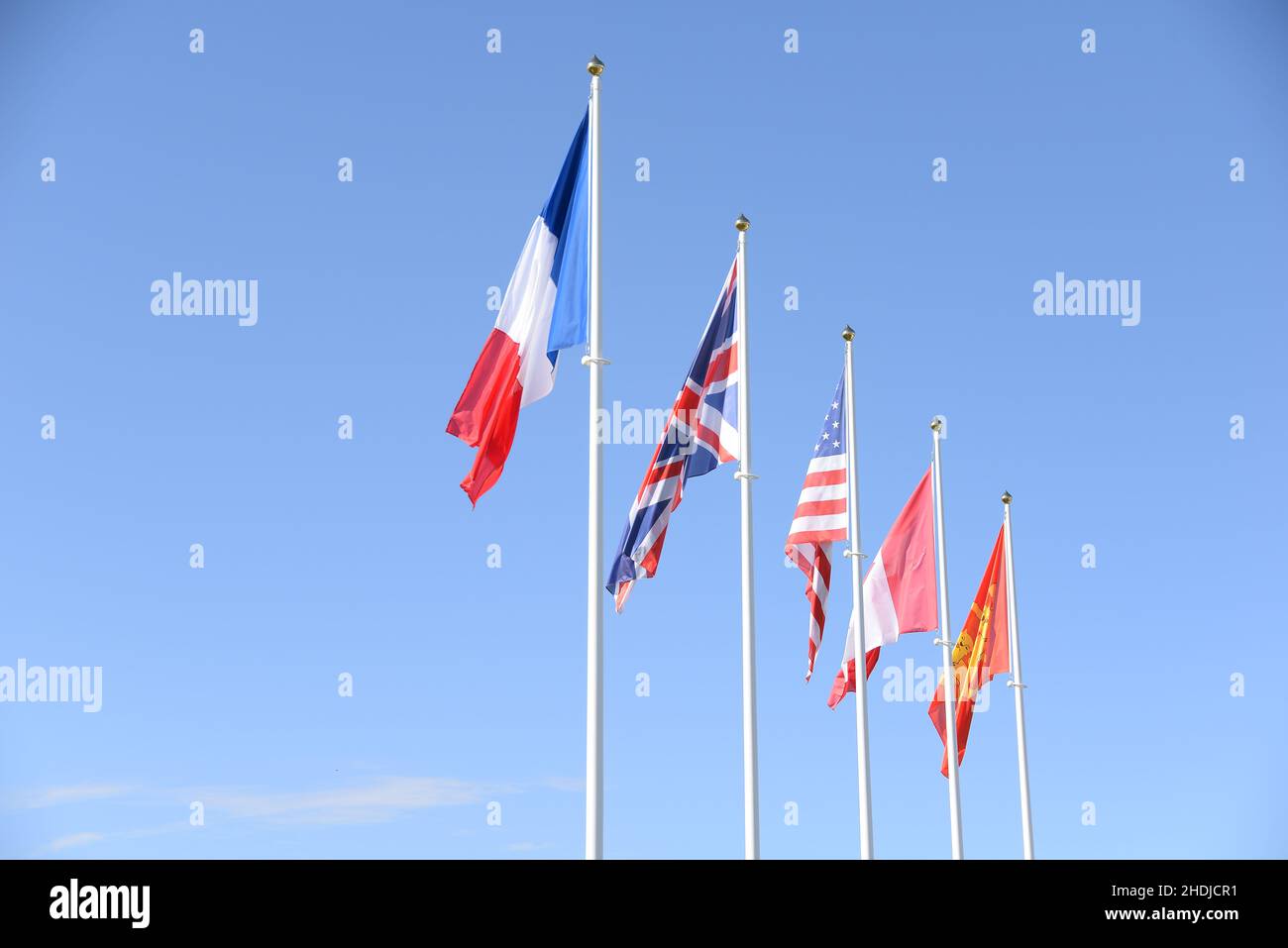 bandiera nazionale, bandiere nazionali Foto Stock