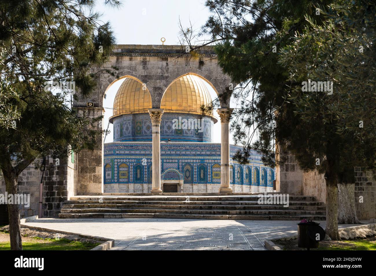 monte del tempio, cupola della roccia, monti del tempio, cupola delle rocce Foto Stock