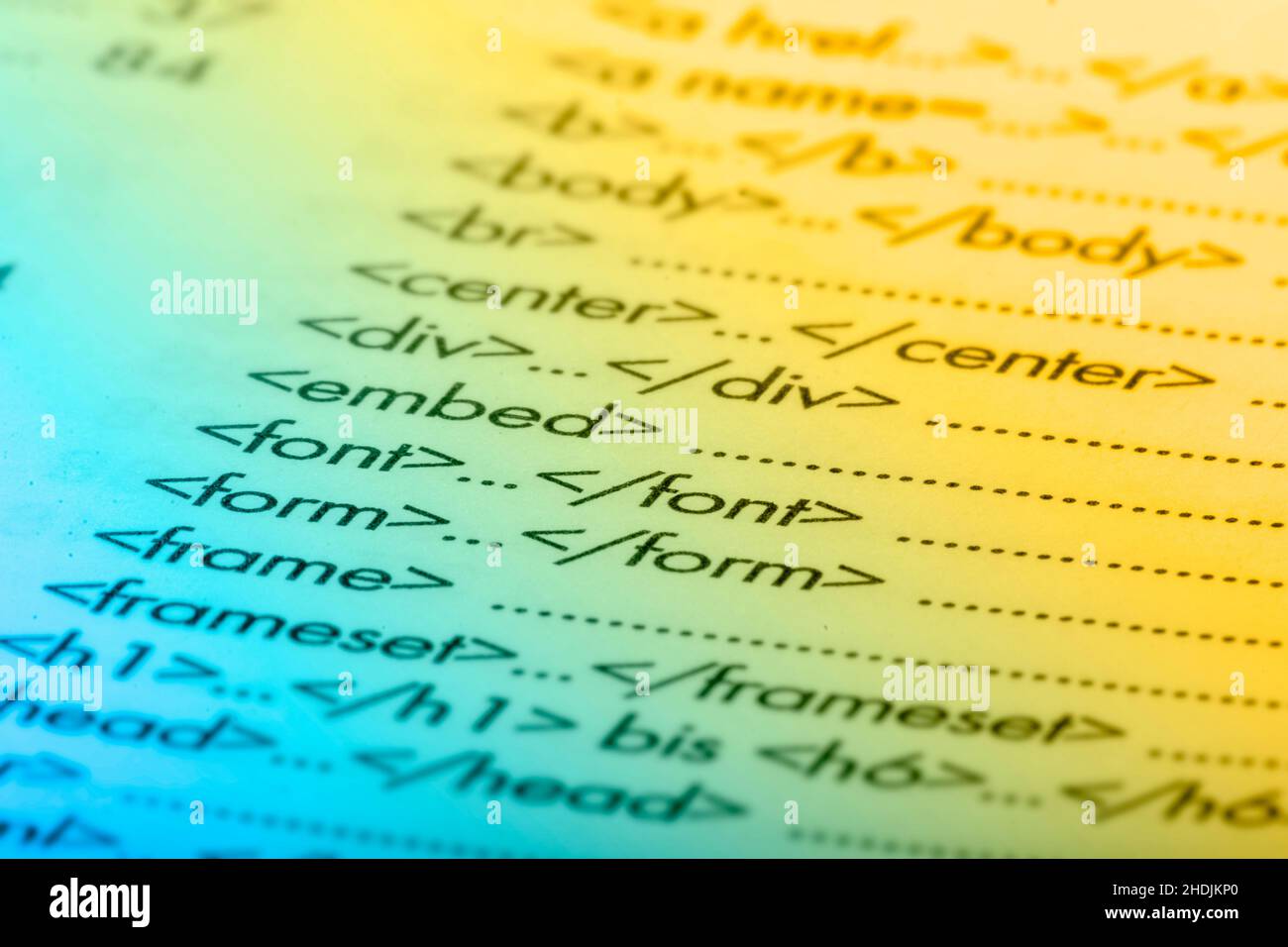 codifica, lingua del computer, programmazione, lingue del computer Foto Stock