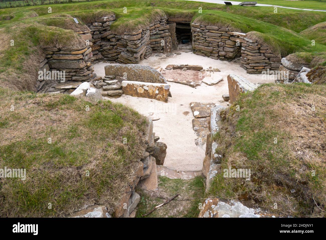 Skara Brae, Mainland Orkney, Scozia, Regno Unito Foto Stock