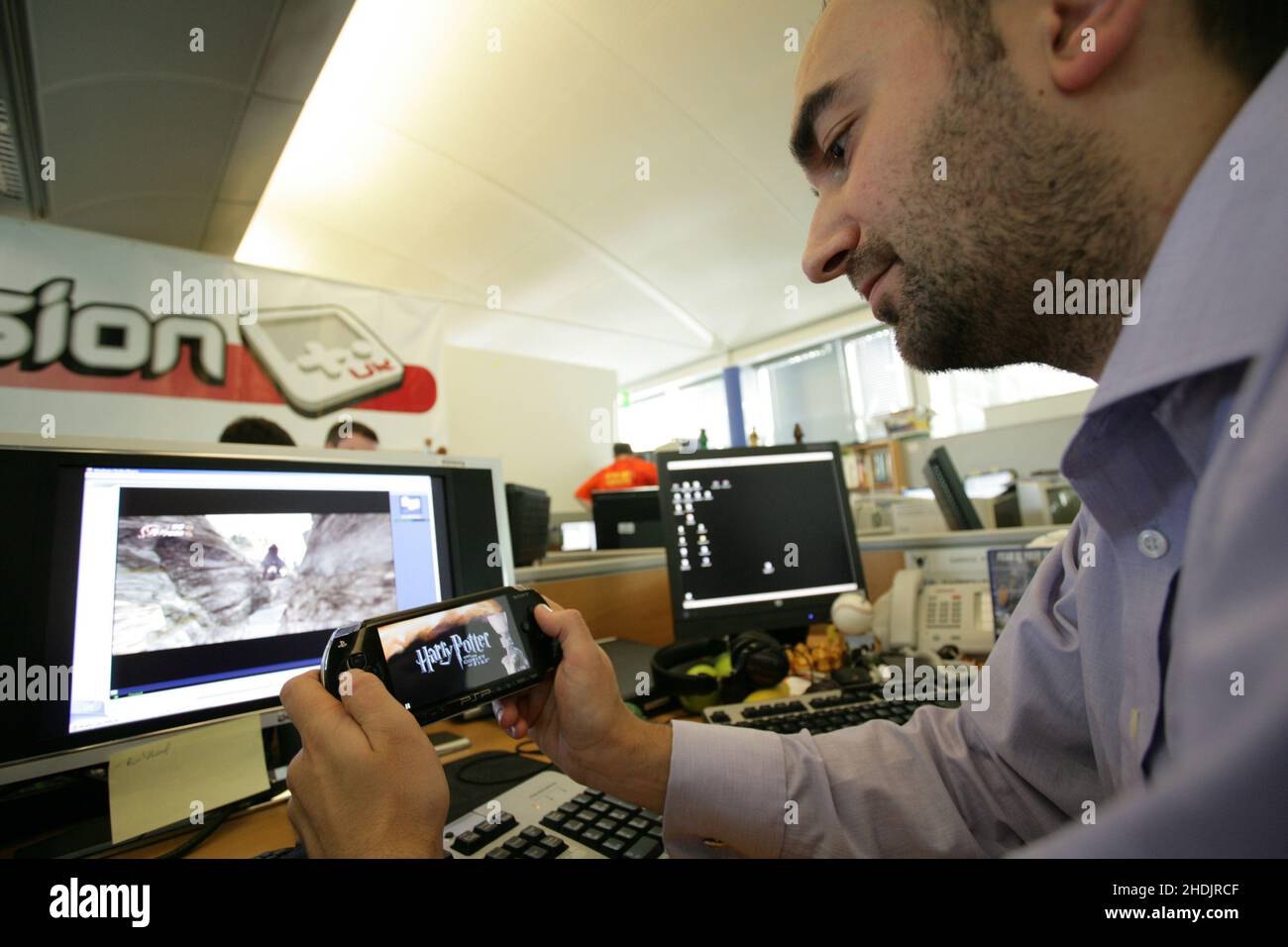 PSP-portabel PlayStation - Harry Potter Game.Electronic Arts sviluppatore di videogiochi è stato responsabile della realizzazione dei videogiochi di Harry Potter. Foto Stock