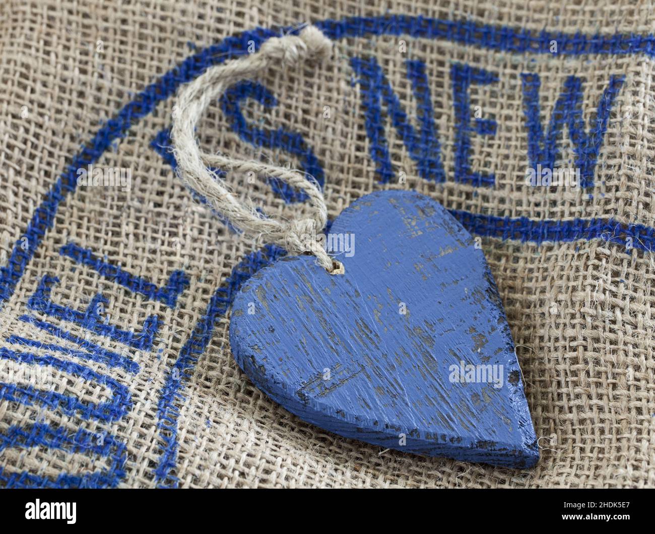 cuore di legno, cuori di legno Foto Stock