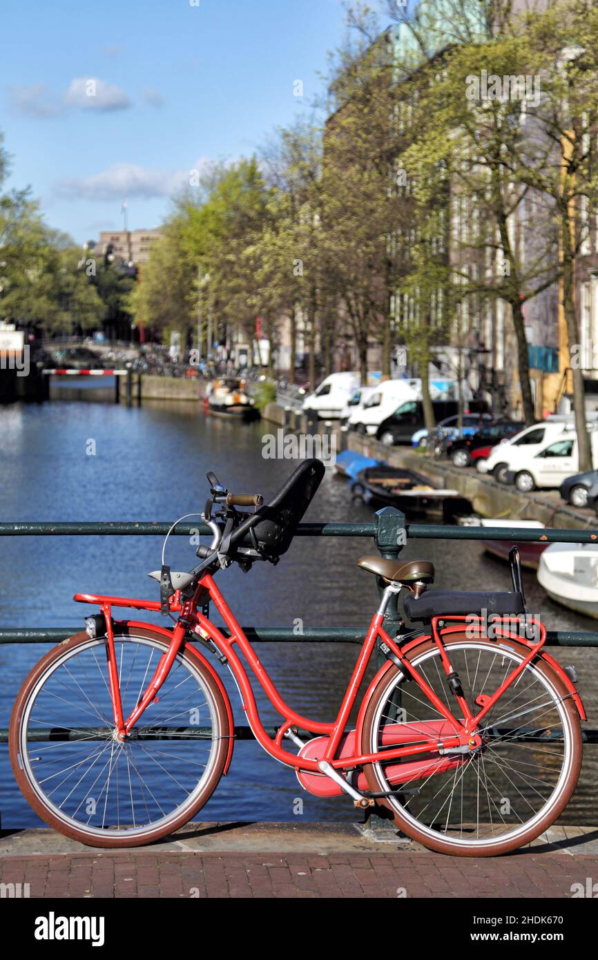 bicicletta, amsterdam, biciclette, bicicletta, amsterdigs Foto Stock