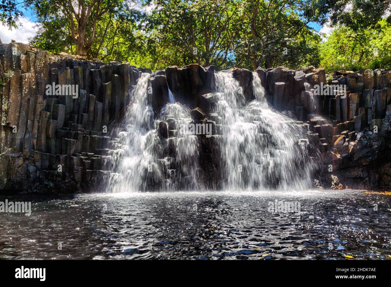 cascata, mauritius, cascate di rochester, cascata, cascate Foto Stock
