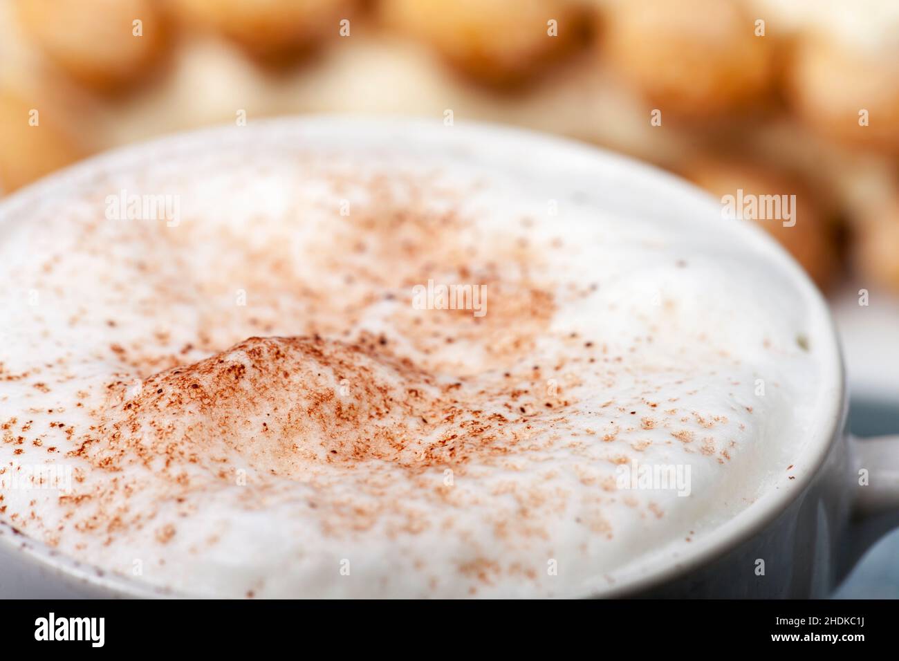 schiuma di latte, cappuccino, schiuma di latte, cappuccino, cappuccino, caffè Foto Stock