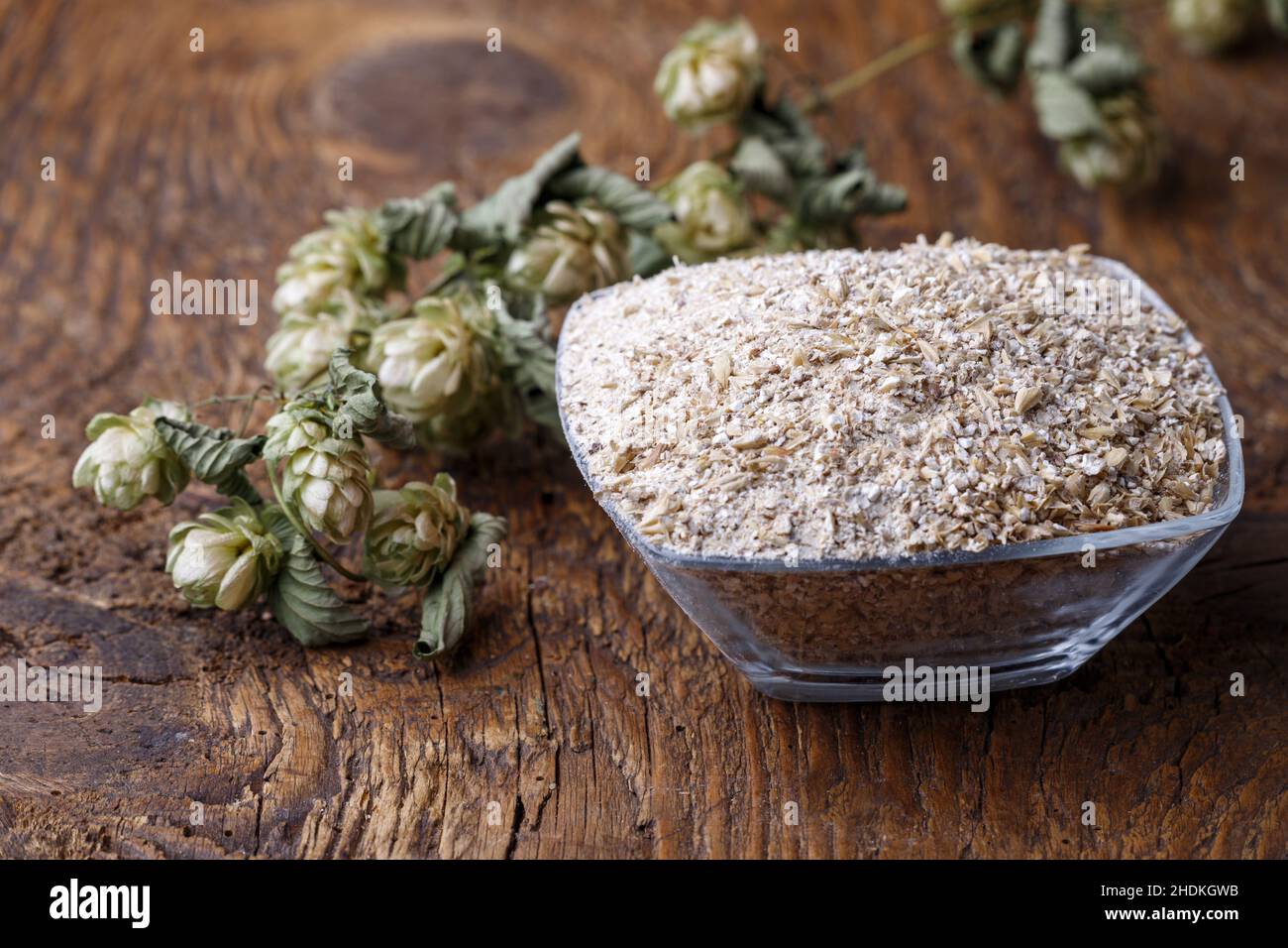 luppolo, produzione di birra, malto, luppolo, produzione di birra, malto Foto Stock