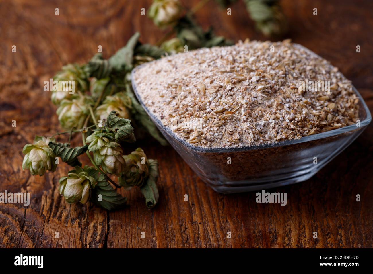 luppolo, produzione di birra, malto, luppolo, produzione di birra, malto Foto Stock