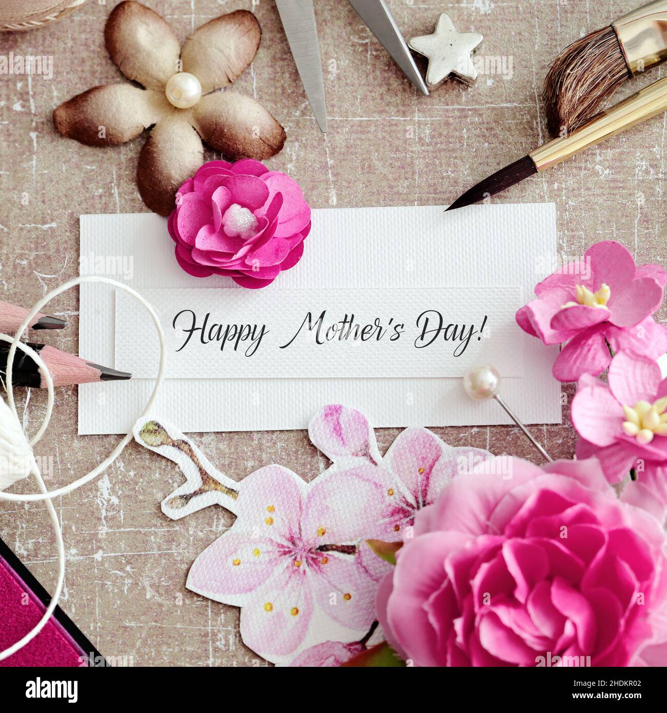 giorno delle madri, scrapbooking, giorno della madre felice, giorni delle madri Foto Stock