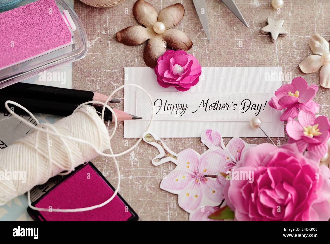 giorno delle madri, scrapbooking, giorno della madre felice, giorni delle madri Foto Stock