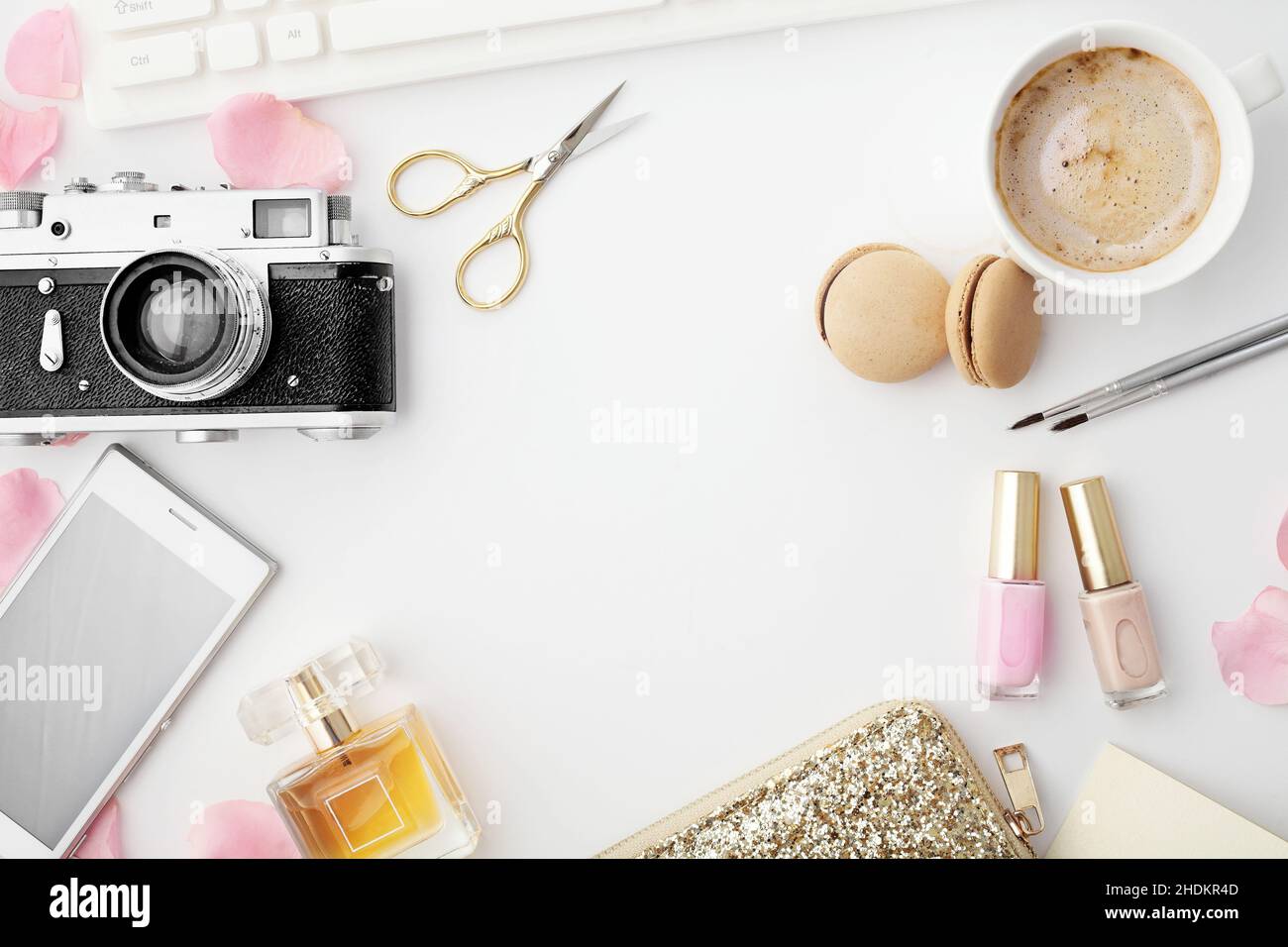 cosmetici, marketing, blog, social network, influencer, Blogger, cosmetico Foto Stock