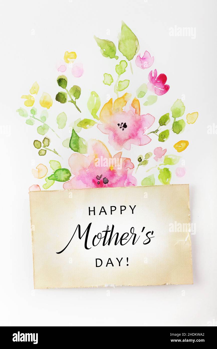 Felice Festa della mamma Foto Stock