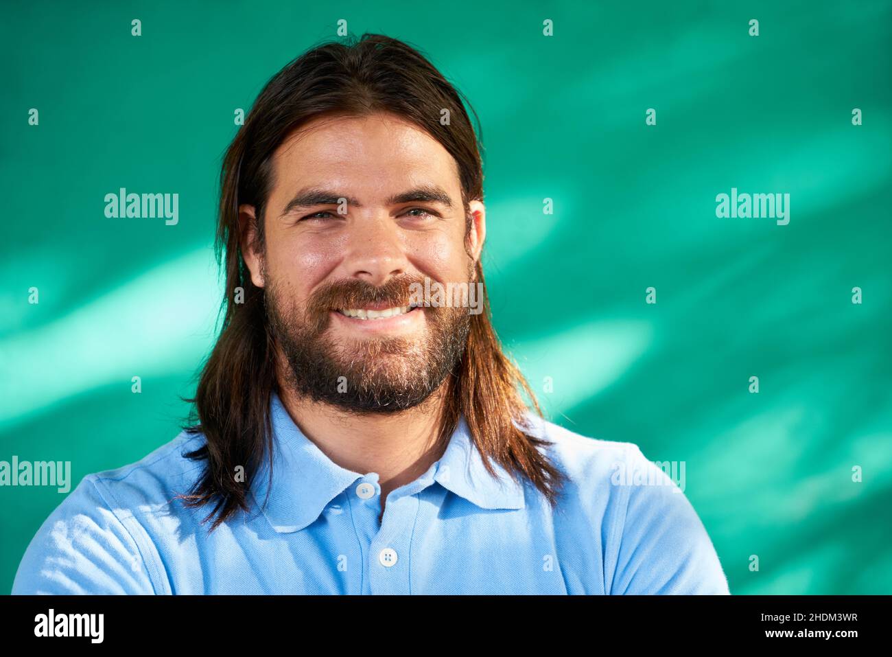 uomo, barbuto, ragazzo, uomini, beardeds Foto Stock