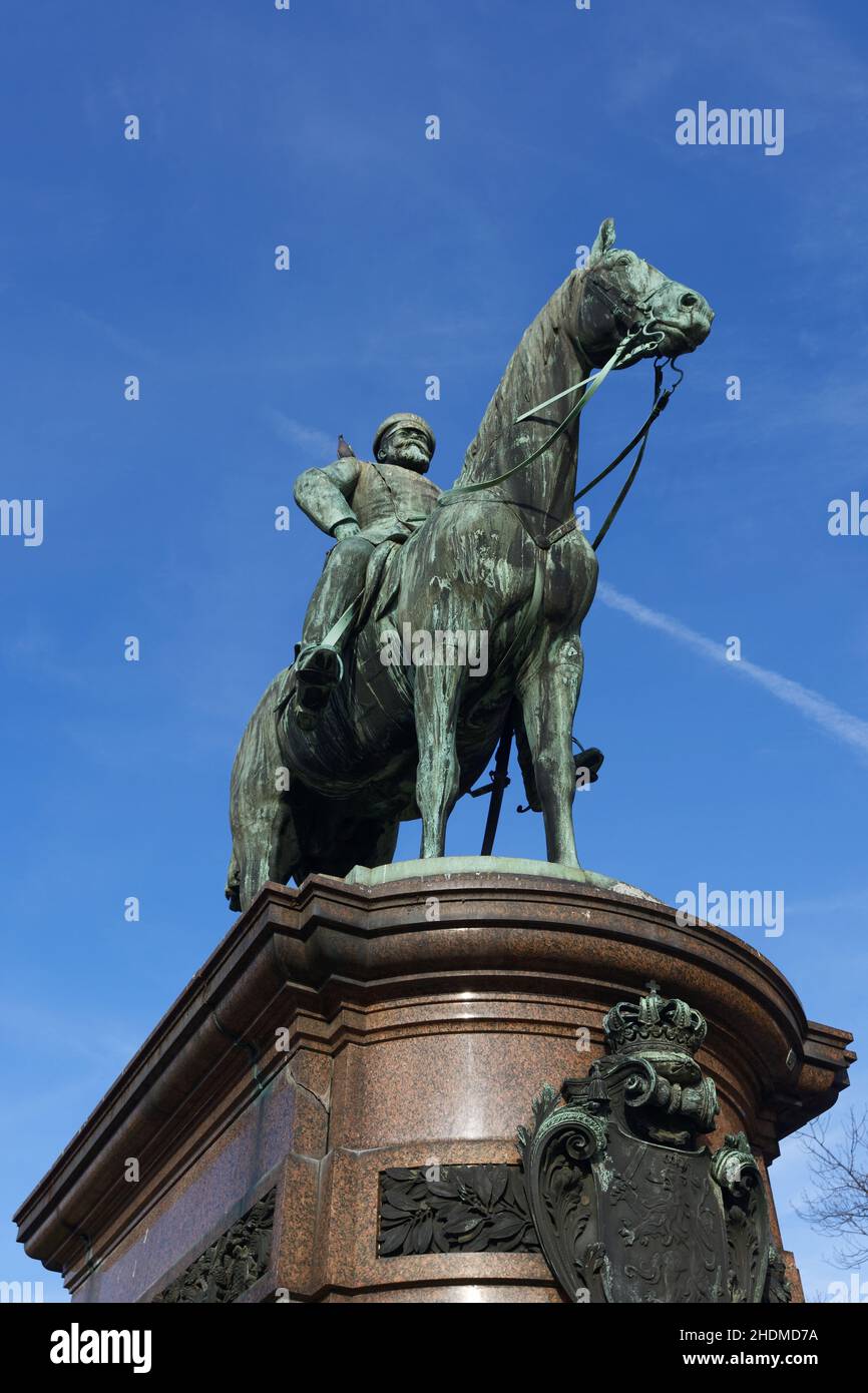 Scultura equestre, luogo di pace, Luigi IV, sculture equestre Foto Stock