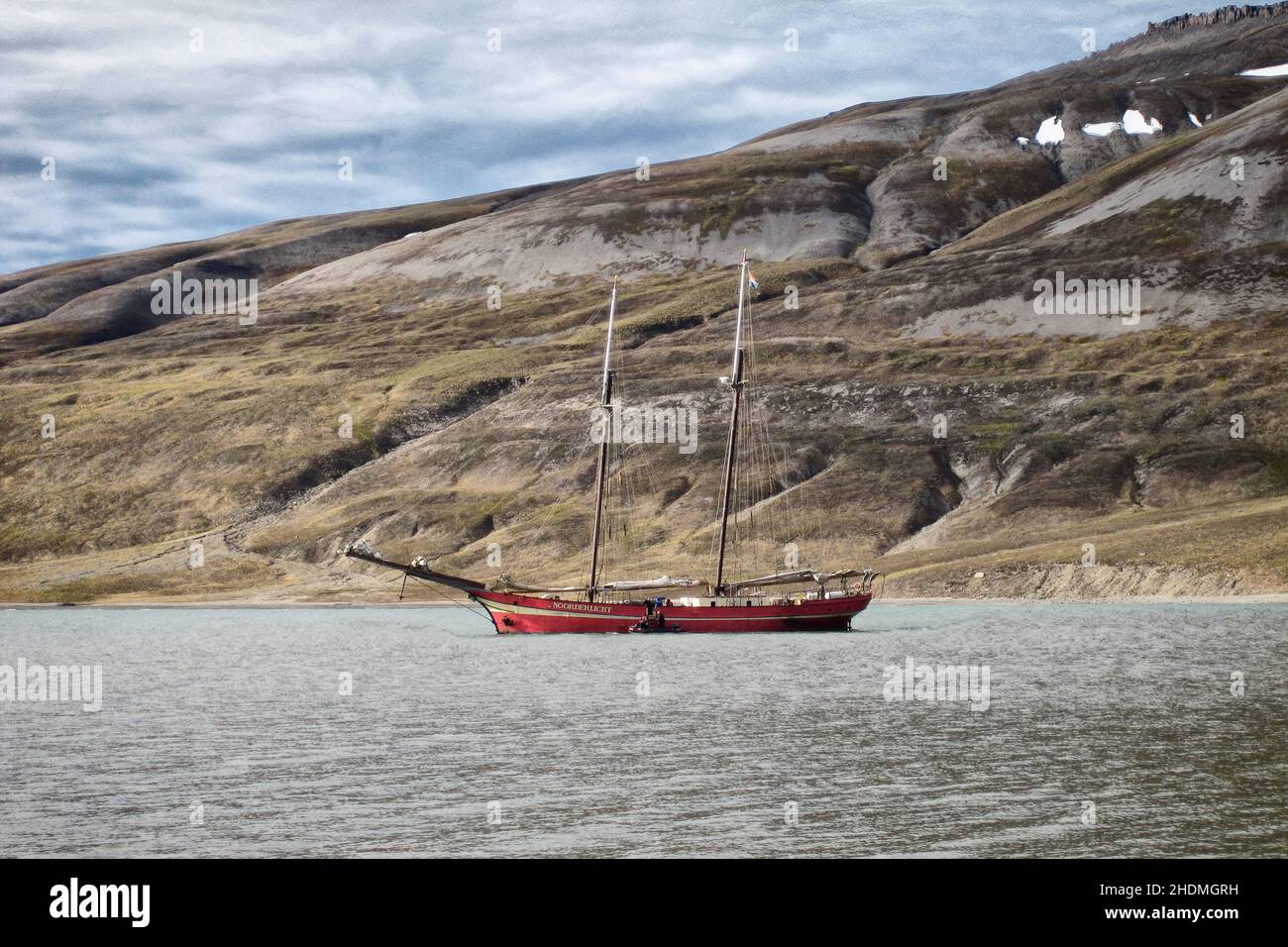 due maestri, svalbard isole, goletta, golette Foto Stock