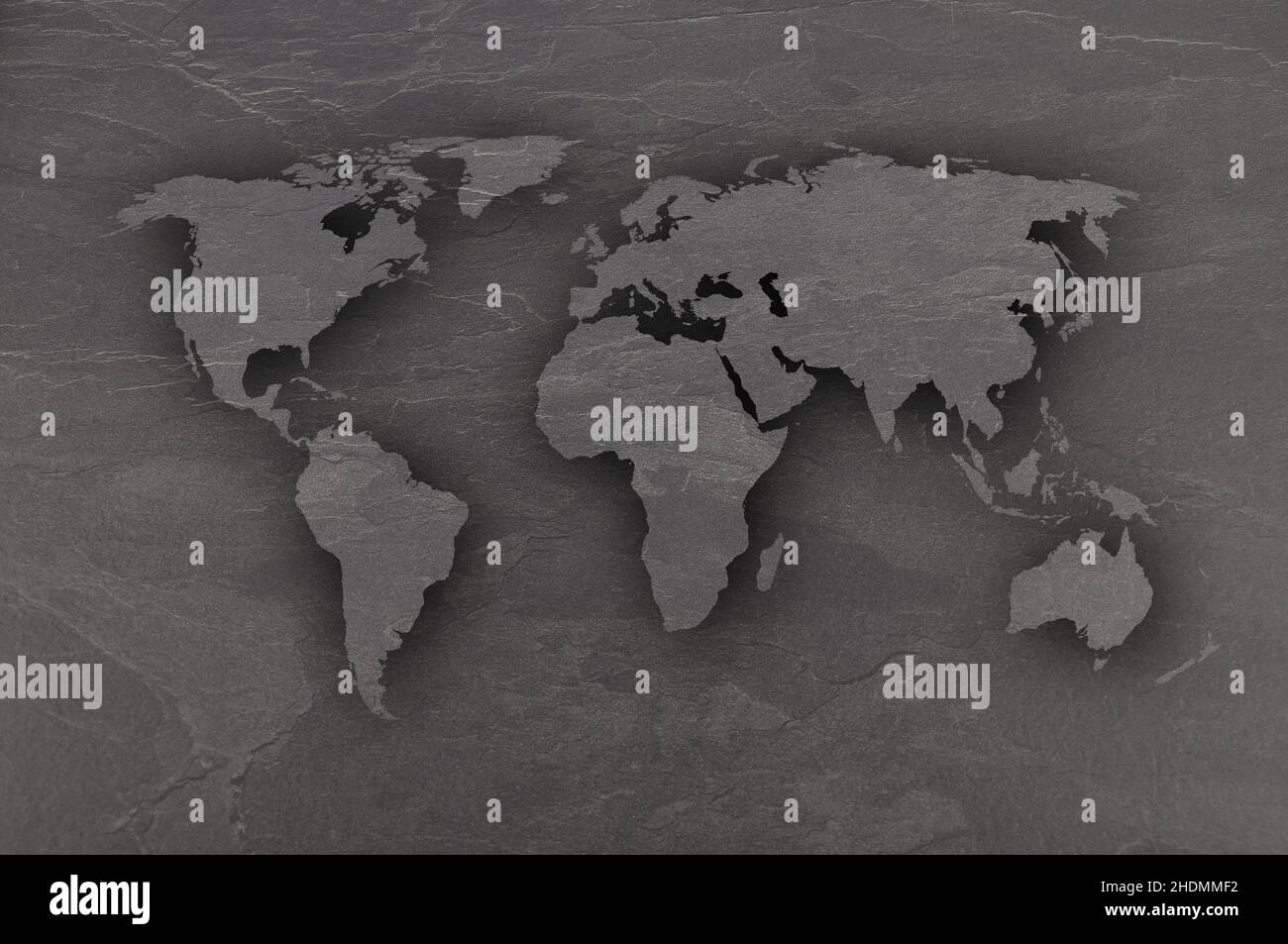 mappa del mondo, mappe del mondo Foto Stock