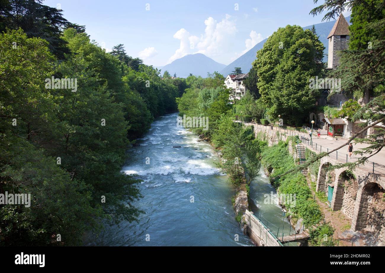 merano, passante, meranos Foto Stock