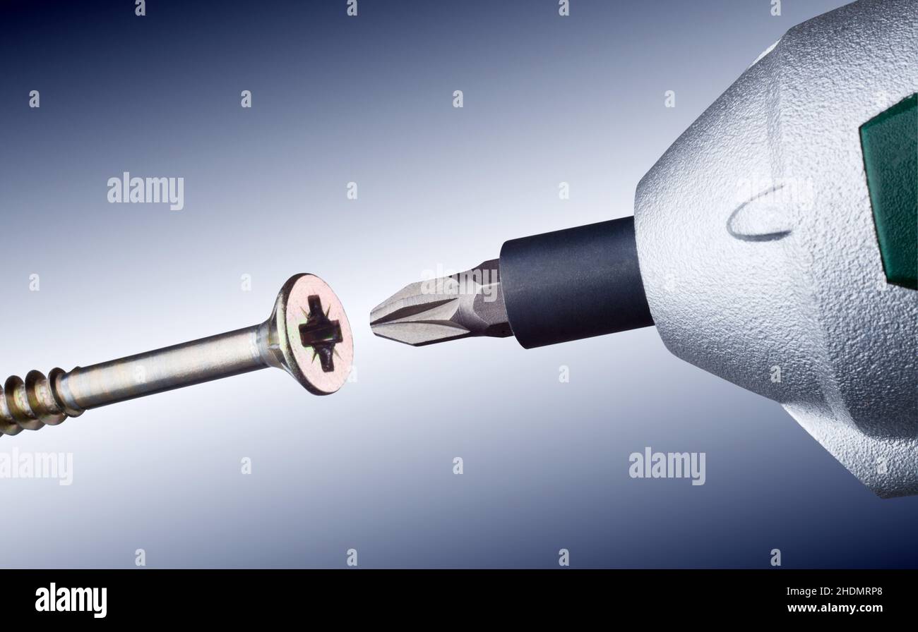 vite, trapano, viti, trapani Foto Stock