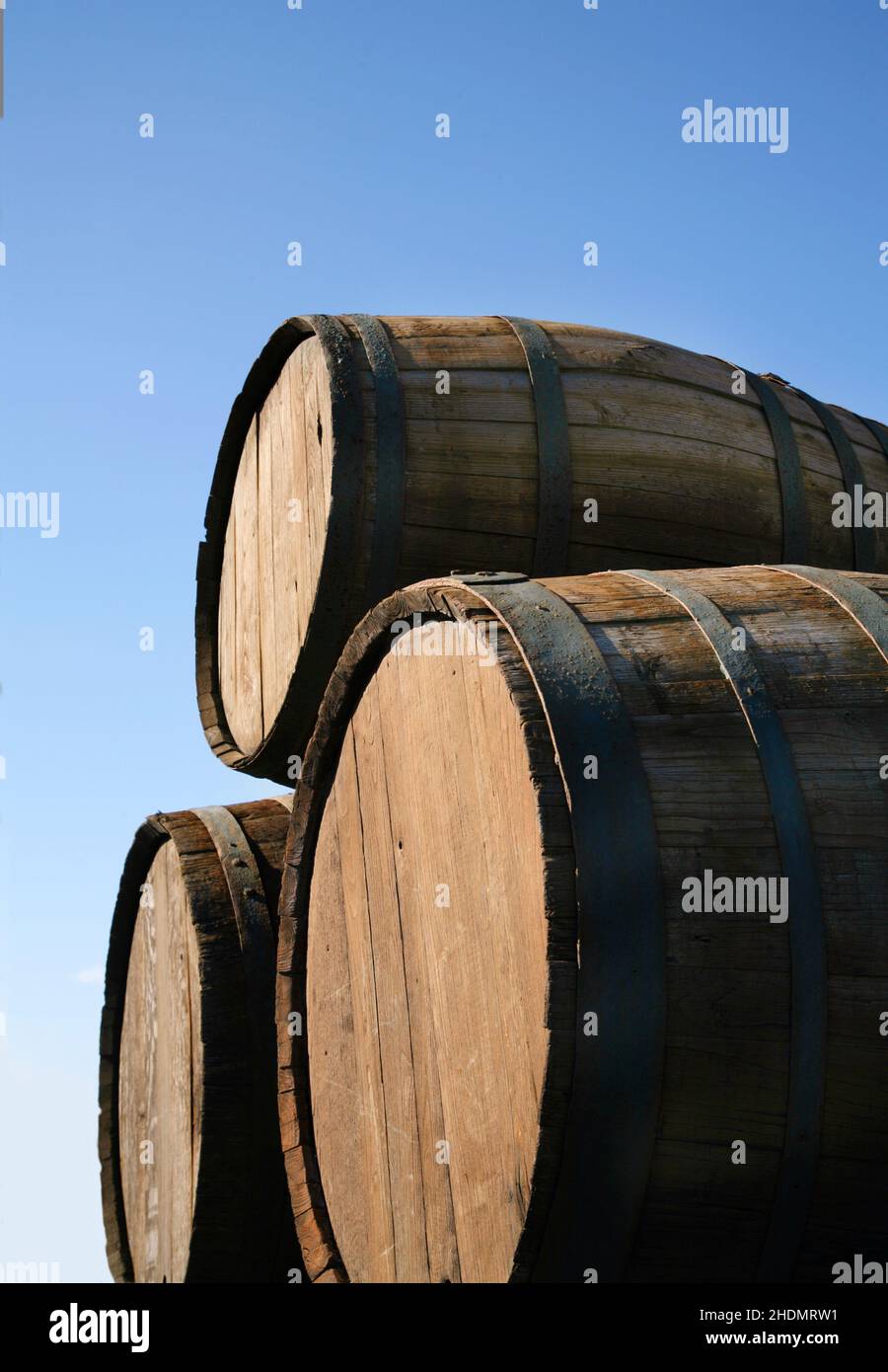 botte di vino, botte di legno, botti di vino, botti di legno Foto Stock